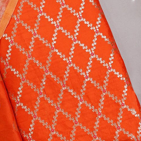 Chiniya Silk Woven Mina Kari Checks