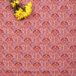 Pink Dupion Printed Fabric