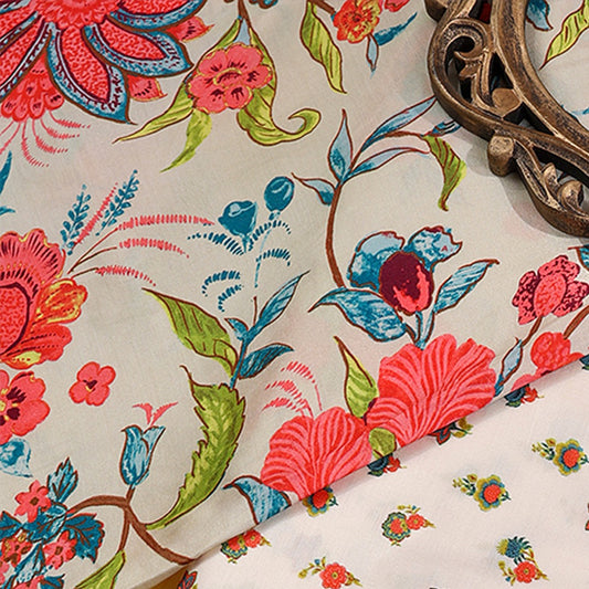 Gaji Silk Floral Printed