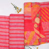Pink Malai Cotton Silk Fabric Digitally Designed
