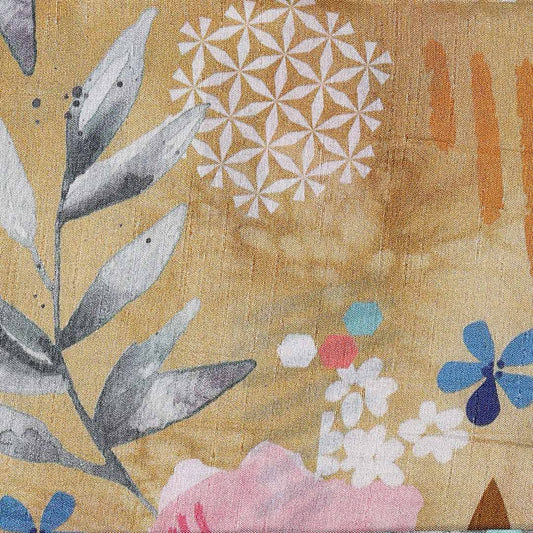 Mustard Yellow Nokia Silk Fabric