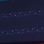 Navy Blue Slub Silk Fabric