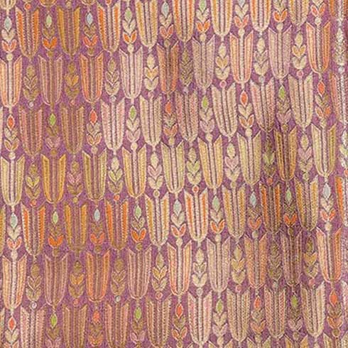 Pastel Pink Chiniya Printed with Woven Accents