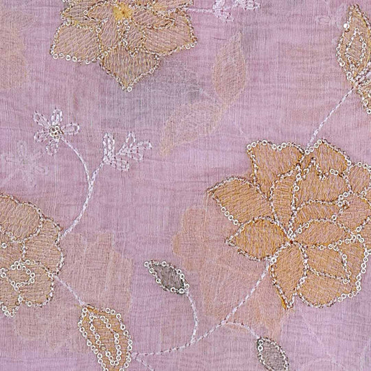Light Pink Fine Chanderi
