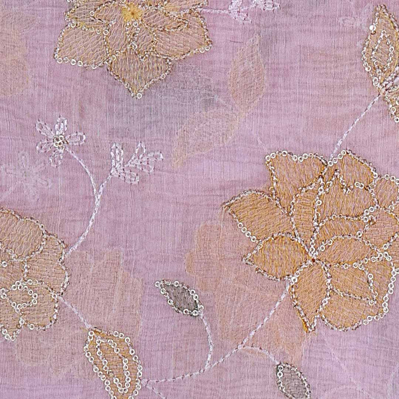 Light Pink Fine Chanderi