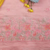 Light Pink Malai Chanderi Daman Embroidery