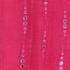 Cherry Red Fine Chanderi Mirror Work Fabric