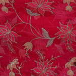 Red Silk Organza Fabric