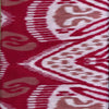 Red Habutai Silk with Digital Ikat Print