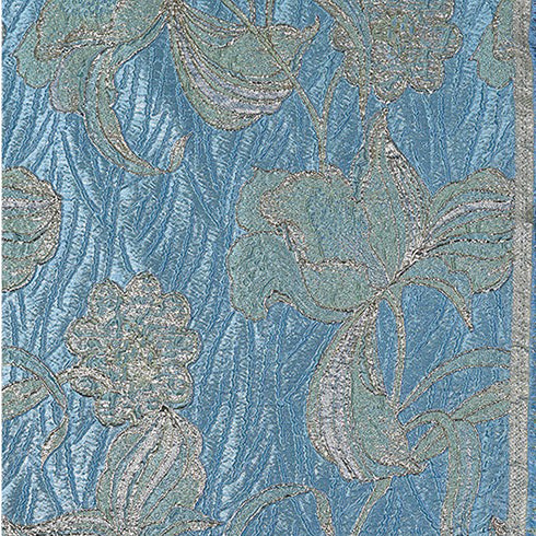 Lurex Jacquard Brocade Sky Blue