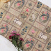 Beige with Tissue Pichwai Fabric
