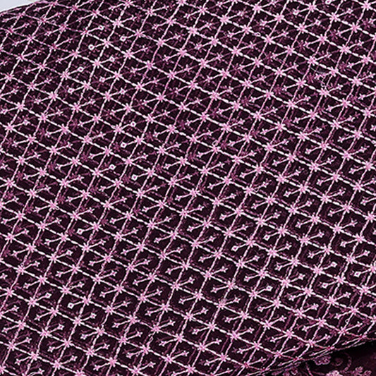 Oragnza Silk Water Sequins Resham Checks Fabric